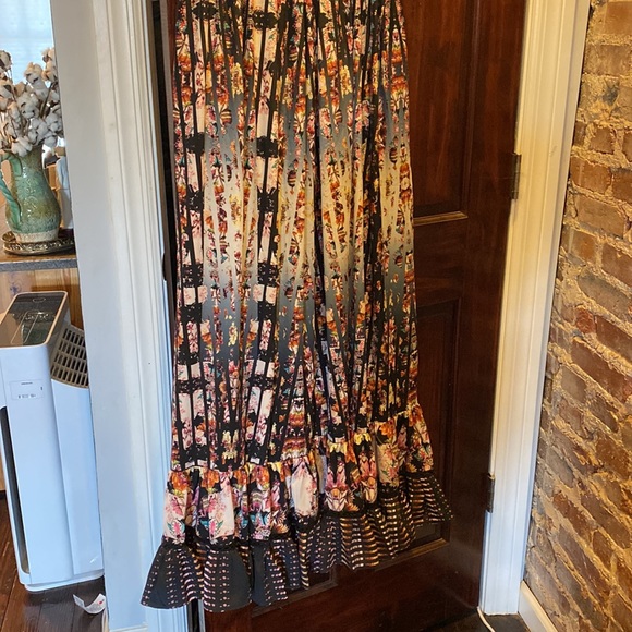 Anthropologie Bhanuni by Jyoti Ruffle Tiered Floral Boho Dress - Picture 4 of 8